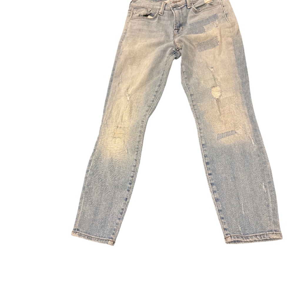 J Brand Halo Destruct Cropped Jeans